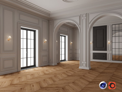 Loft Base Room interior 4 3D-Modell