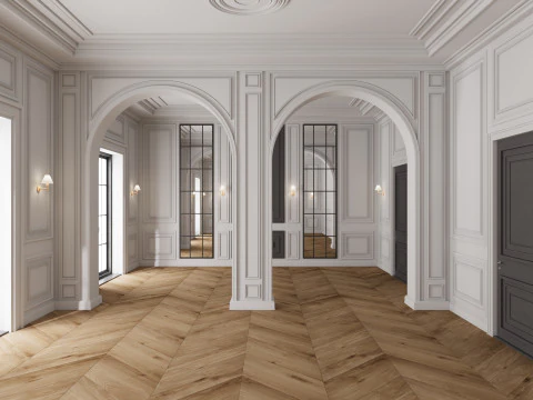 ロフトベースルームインテリア4 3Dモデル