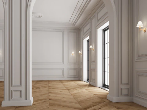 ロフトベースルームインテリア4 3Dモデル