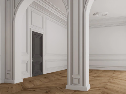 ロフトベースルームインテリア4 3Dモデル