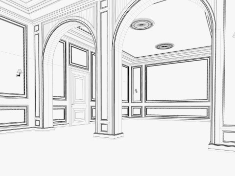 Loft Base Room interior 4 3D-Modell