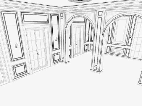 Loft Base Room interior 4 3D-Modell