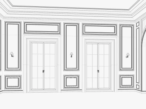 ロフトベースルームインテリア4 3Dモデル