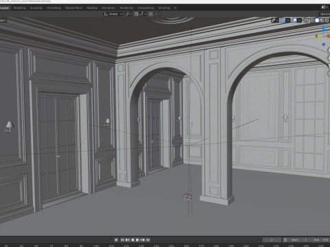 Loft Base Room interior 4 3D-Modell
