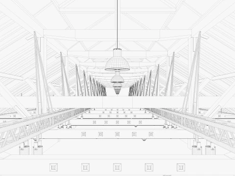 Exhibition Hall 35 3D Model