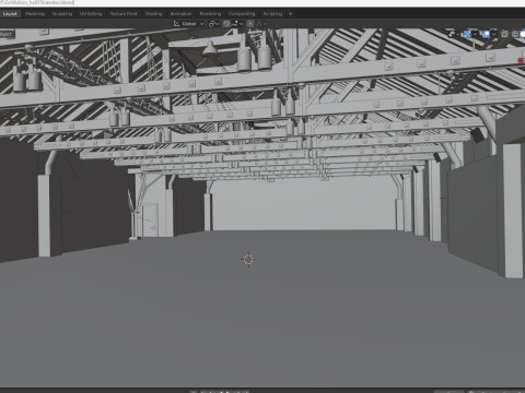 Exhibition Hall 35 3D Model