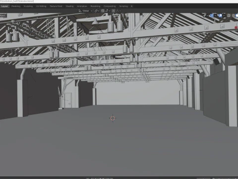 Exhibition Hall 35 3D Model