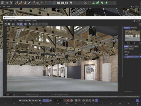 Exhibition Hall 35 3D Model