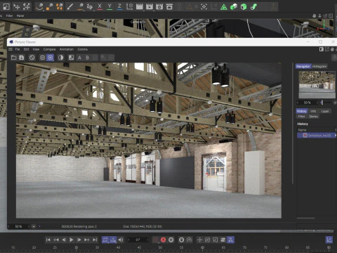Exhibition Hall 35 3D Model