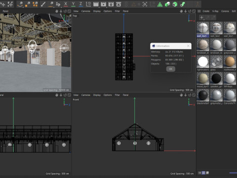 Exhibition Hall 35 3D Model
