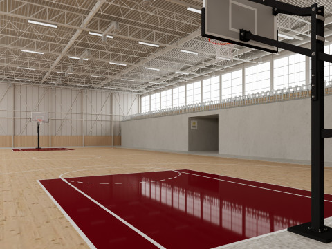 Basketball gym 3D Model