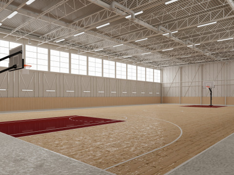 Basketball gym 3D Model