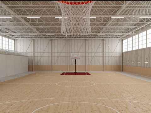 Basketball gym 3D Model