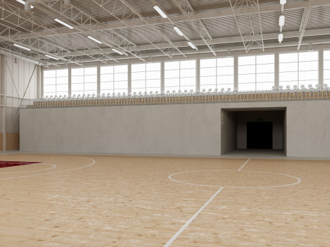 Basketball gym 3D Model