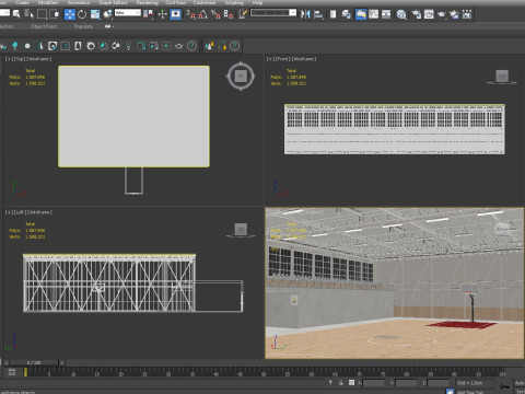 Basketball gym 3D Model