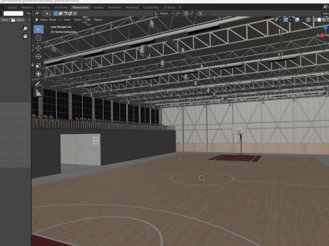 Basketball gym 3D Model