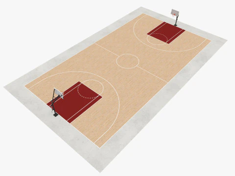 Basketball court 3D Model