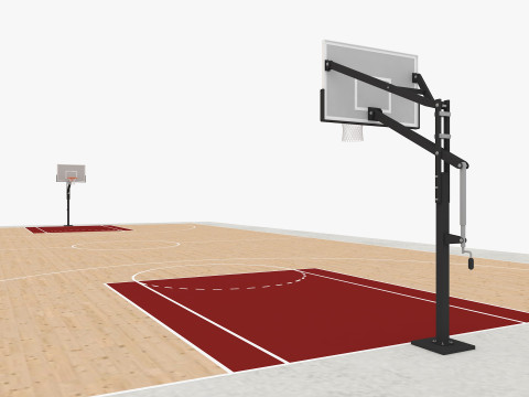 Basketball court 3D Model