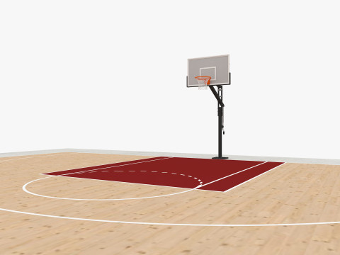 Basketball court 3D Model