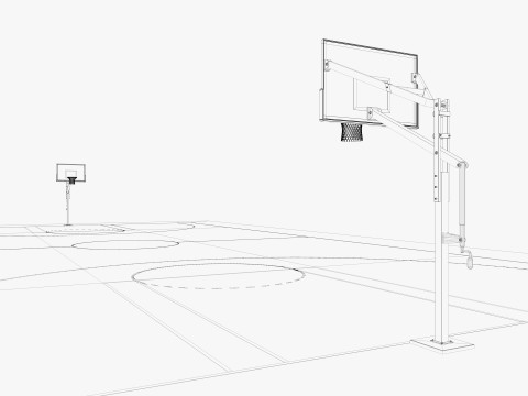 Basketball court 3D Model
