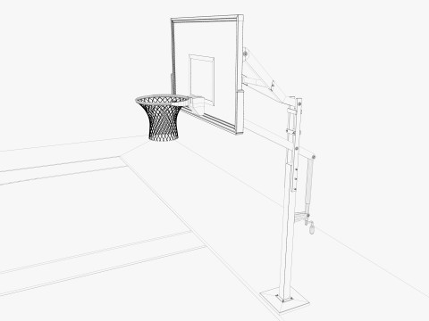 Basketball court 3D Model