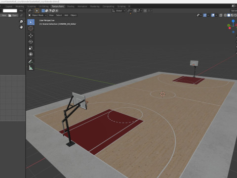 Basketball court 3D Model