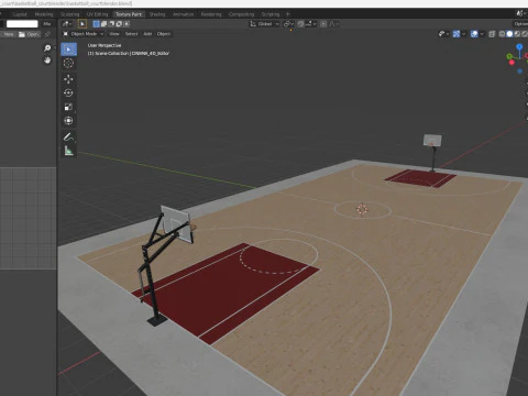 Basketball court 3D Model