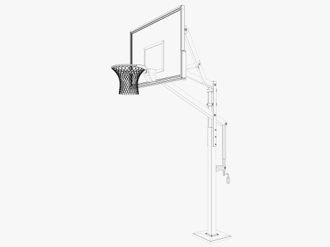 Basketball hoop 3D Model