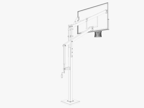 Basketball hoop 3D Model