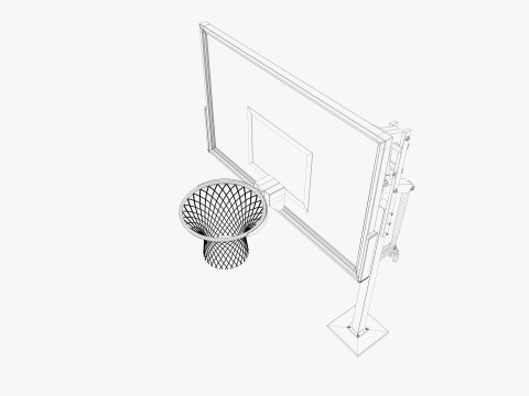 Basketball hoop 3D Model