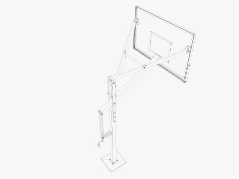 Basketball hoop 3D Model