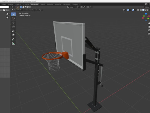 Basketball hoop 3D Model
