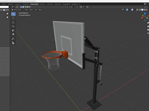 Basketball hoop 3D Model