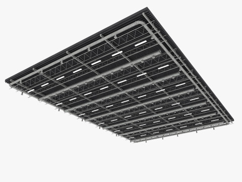 Ceiling Ventilation Pipes 9 3D Model