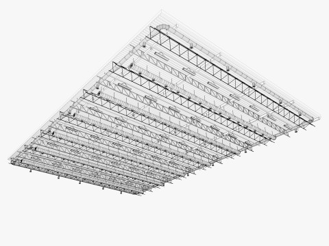 Ceiling Ventilation Pipes 9 3D Model
