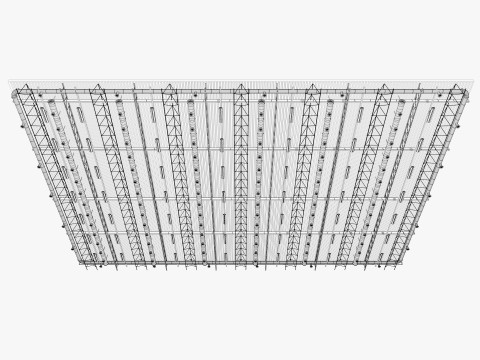 Ceiling Ventilation Pipes 9 3D Model