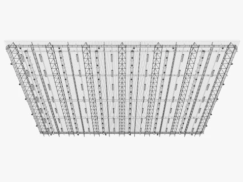Ceiling Ventilation Pipes 9 3D Model