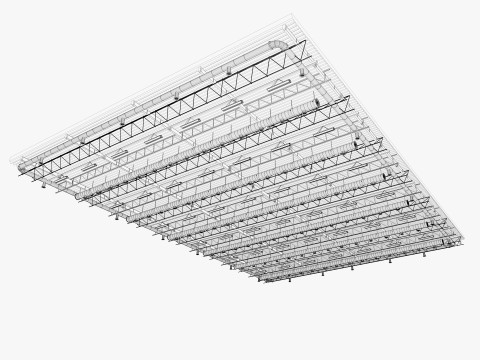 Ceiling Ventilation Pipes 9 3D Model