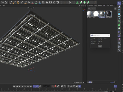 Ceiling Ventilation Pipes 9 3D Model