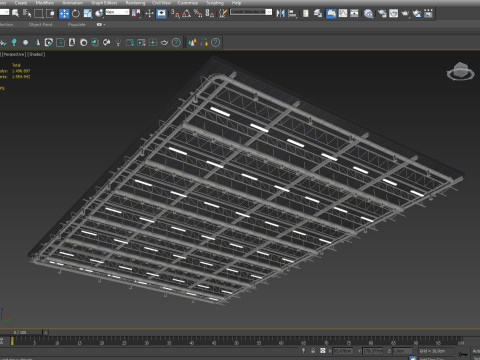 Ceiling Ventilation Pipes 9 3D Model