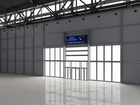 Exhibition Hall 38 3D Model