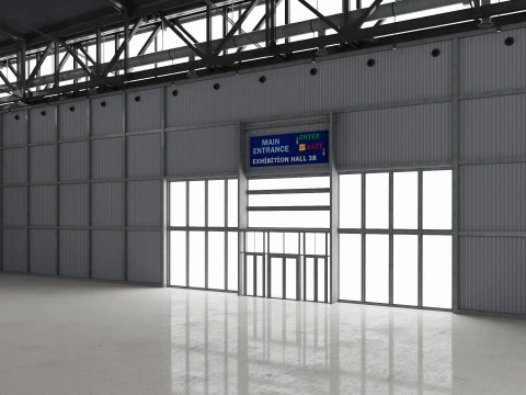 Exhibition Hall 38 3D Model
