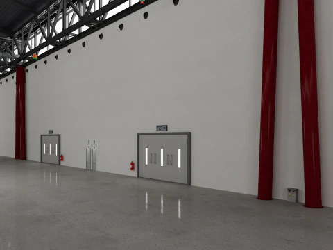 Exhibition Hall 38 3D Model