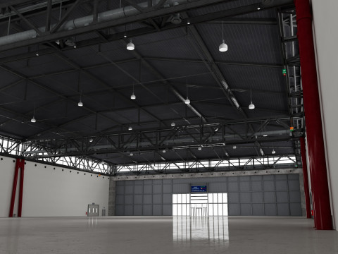 Exhibition Hall 38 3D Model