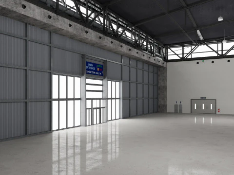 Exhibition Hall 38 3D Model