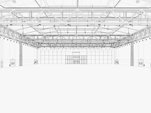 Exhibition Hall 38 3D Model