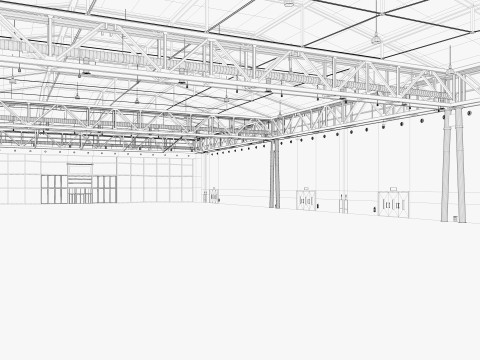 Exhibition Hall 38 3D Model