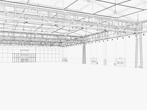 Exhibition Hall 38 3D Model