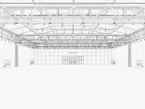 Exhibition Hall 38 3D Model