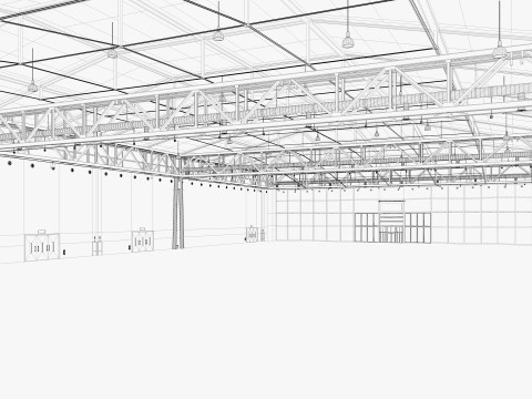 Exhibition Hall 38 3D Model